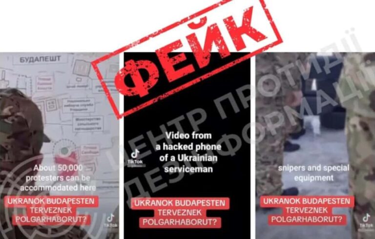 Panyi Szabolcs: az ukrán Dezinformáció Elleni Központ figyelmeztetett, hogy az oroszok megrendezett zavargásokkal riogatnak videókon is